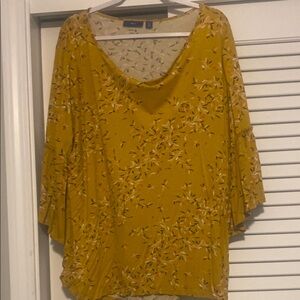 Floral Yellow Women's Top